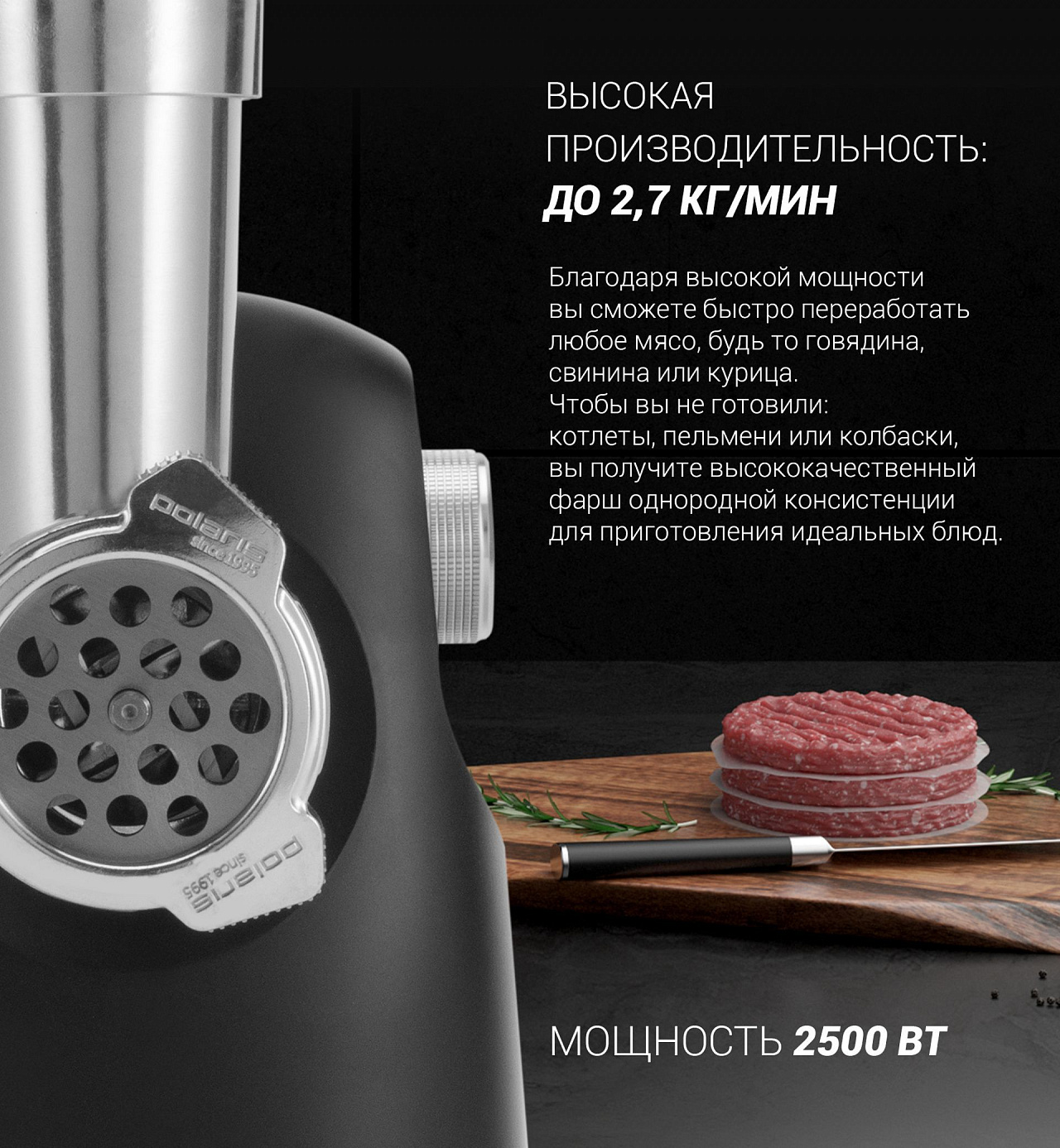Мясорубка Polaris PMG 2582 - rich_content №0