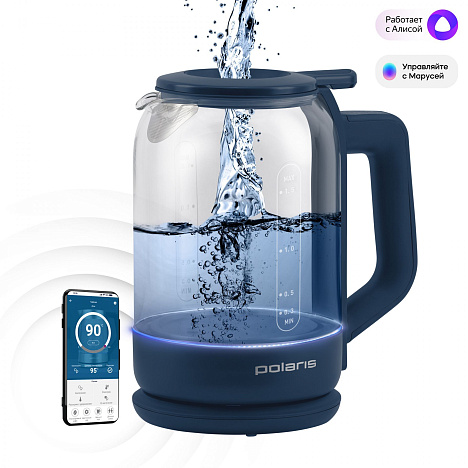 Чайник Polaris PWK 1720CGLD WIFI IQ Home - фото №0