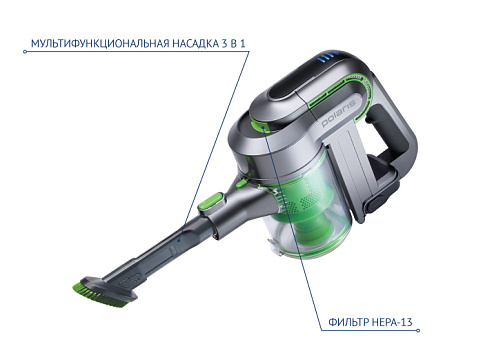 Портативный пылесос Polaris PVCS 0622HG - фото №6