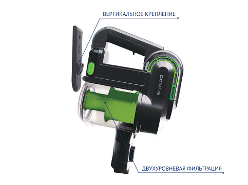 Портативный пылесос Polaris PVCS 0622HG - фото №2