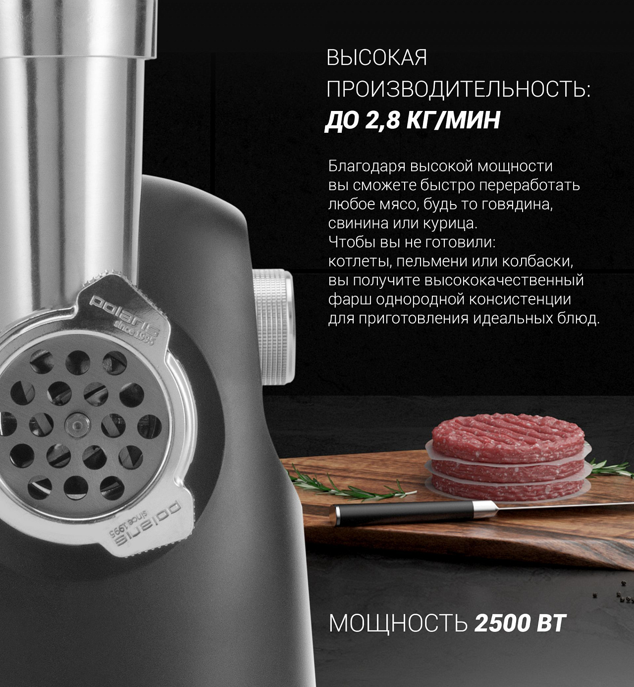 Мясорубка Polaris PMG 2583 - rich_content №0
