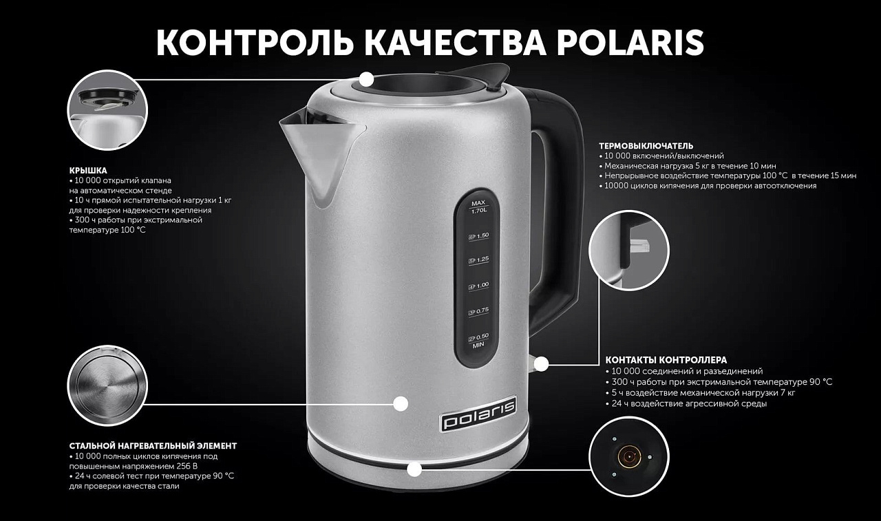Чайник Polaris PWK 1729CA Water Way Pro - rich_content №6