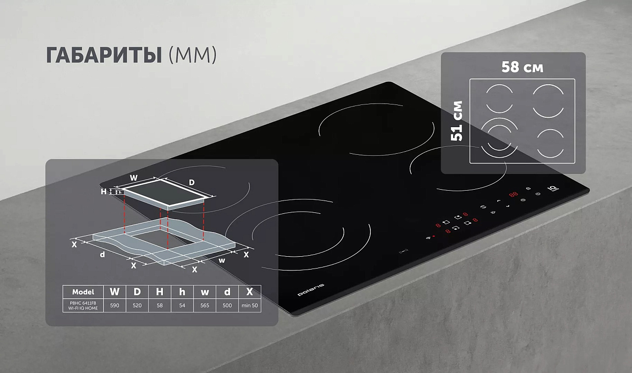 Электрическая варочная панель PBHC6411FB Wi-Fi IQ Home - rich_content №6
