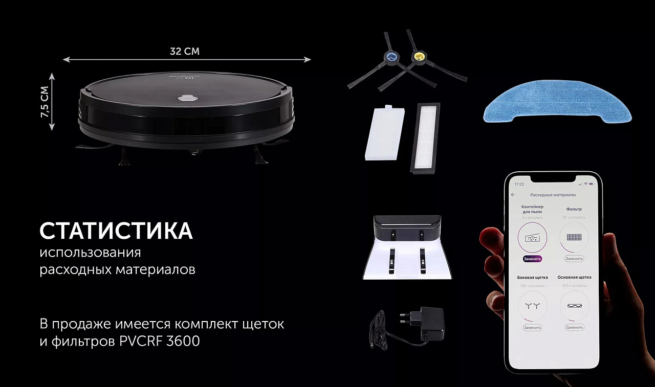 Робот-пылесос Polaris PVCR G2 0926W Wi–Fi IQ Home - rich_content №8