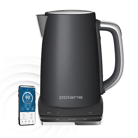 Чайник Polaris PWK 1755CAD WIFI IQ Home Grey - фото №4