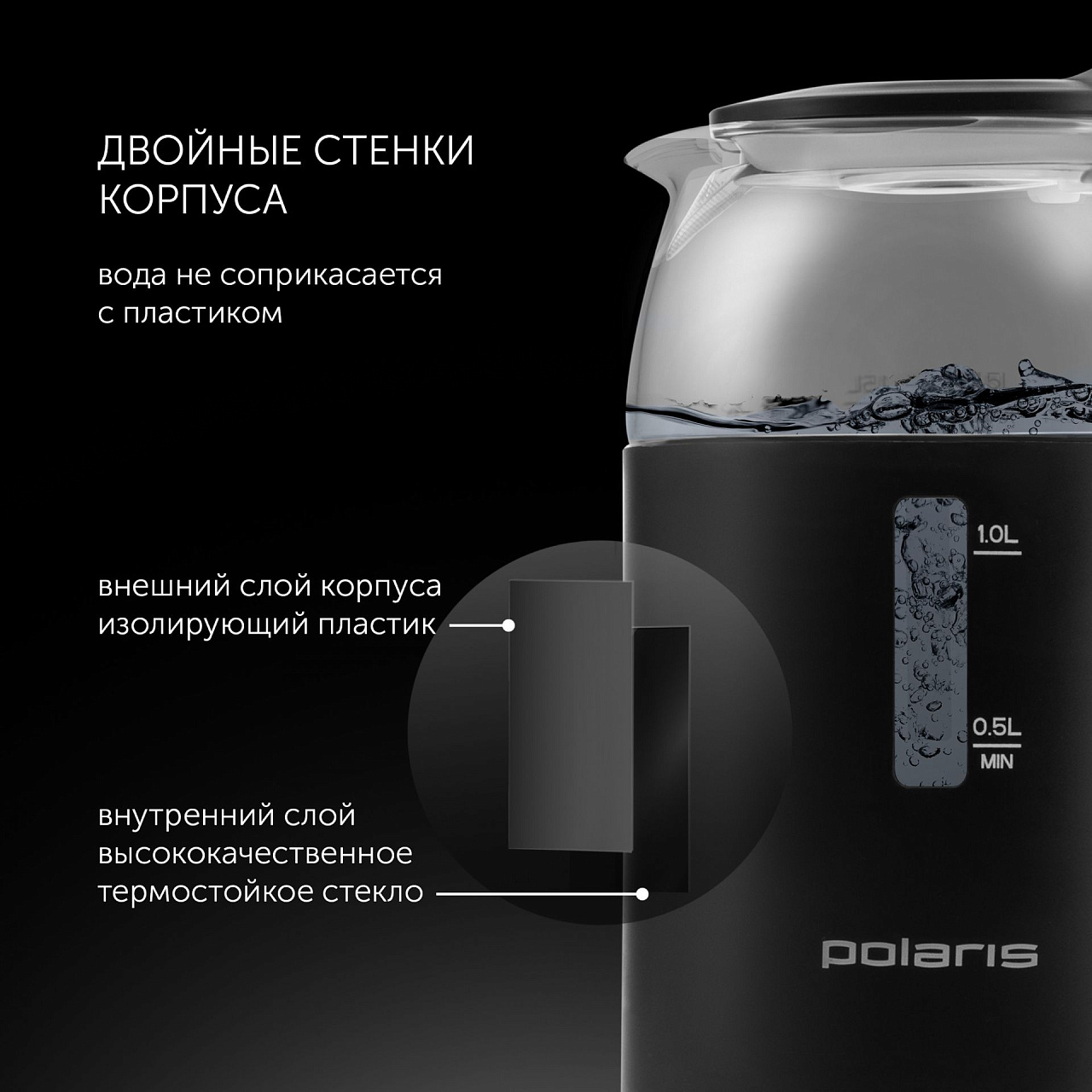Чайник Polaris PWK 1563CGL Water Way Pro - rich_content №3