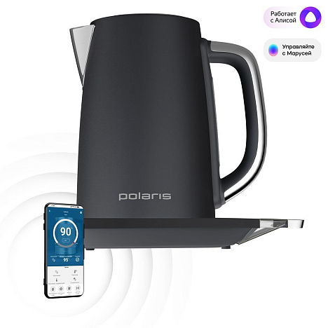 Чайник Polaris PWK 1755CAD WIFI IQ Home Grey - фото №1