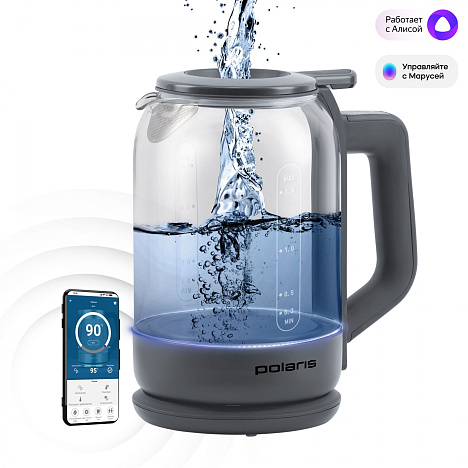 Чайник Polaris PWK 1720CGLD WIFI IQ Home - фото №0