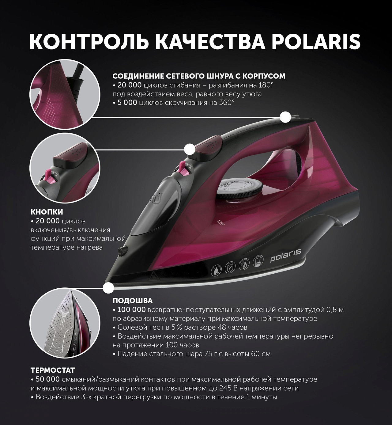 Утюг Polaris PIR 2430K Brilliant Collection - rich_content №4