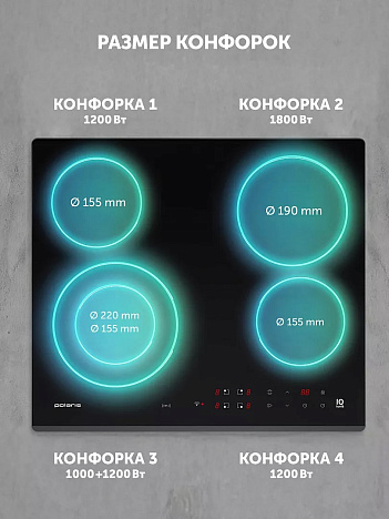 Электрическая варочная панель PBHC6411FB Wi-Fi IQ Home - фото №11