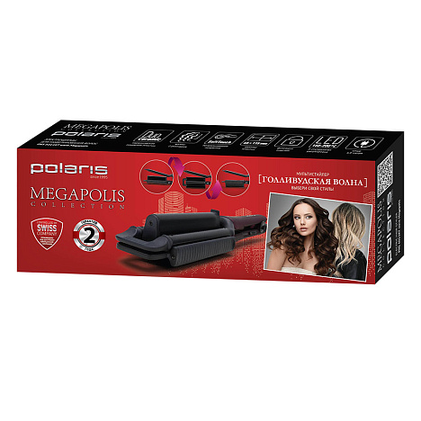 Стайлер Polaris PHS 6011KT wave Megapolis - фото №8