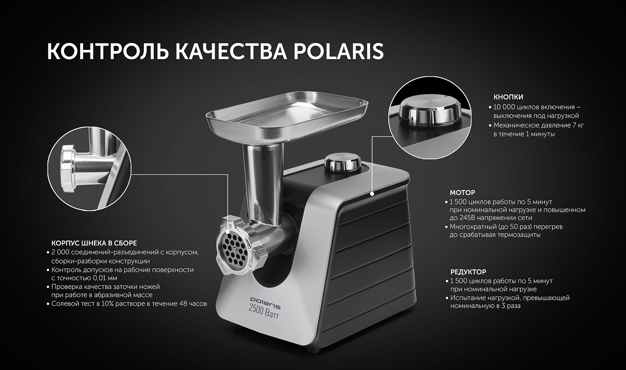 Мясорубка Polaris PMG 2546 - rich_content №7