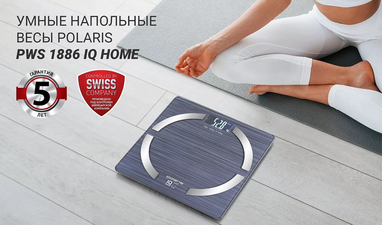 Весы напольные Polaris PWS 1886 IQ Home - rich_content №0
