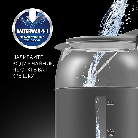 Чайник Polaris PWK 1545CGL Water Way Pro - фото №4
